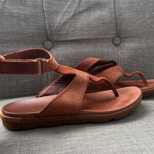 Sorel Roman style Brown Suede Strappy Sandals